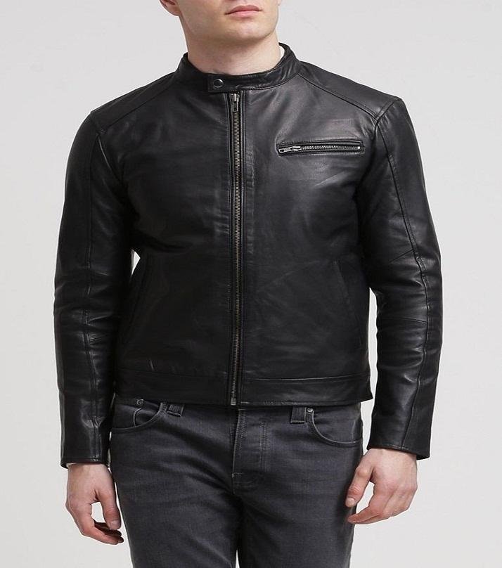 Buy Men's Slim Fit Leather jacket BM - Best Price in Pakistan (May ...