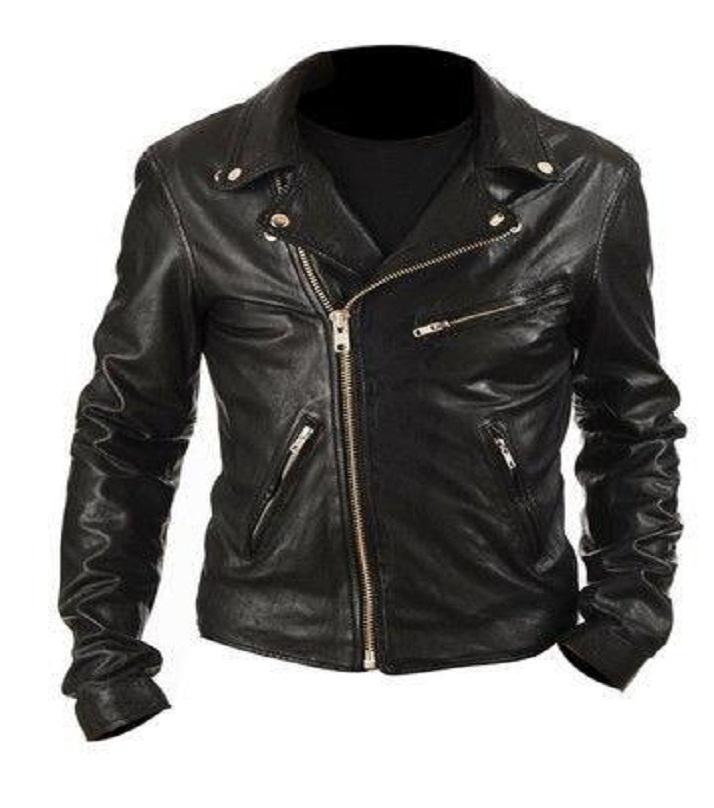 Buy Men's Slim Fit Leather jacket MBS - Best Price in Pakistan (June ...