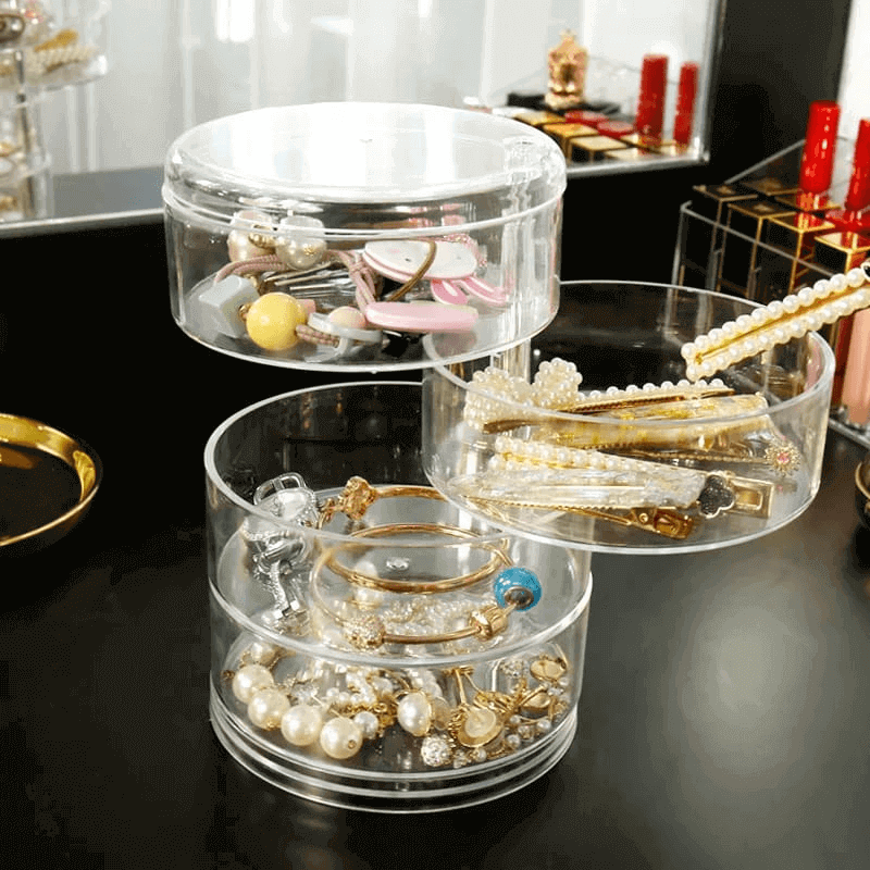 Buy Transparent Rotating Plastic Jewelry Box - Best Price in Pakistan  (March, 2024)