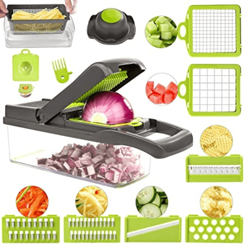 12 1 Vegetable Cutter, Tomato Cutter Grater