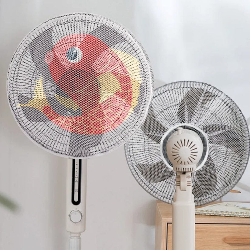 cartoon-printed-safety-net-dust-proof-fan-cover