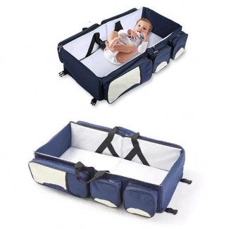 Foldable Baby Travel Bed Bag with Baby Diaper Changer