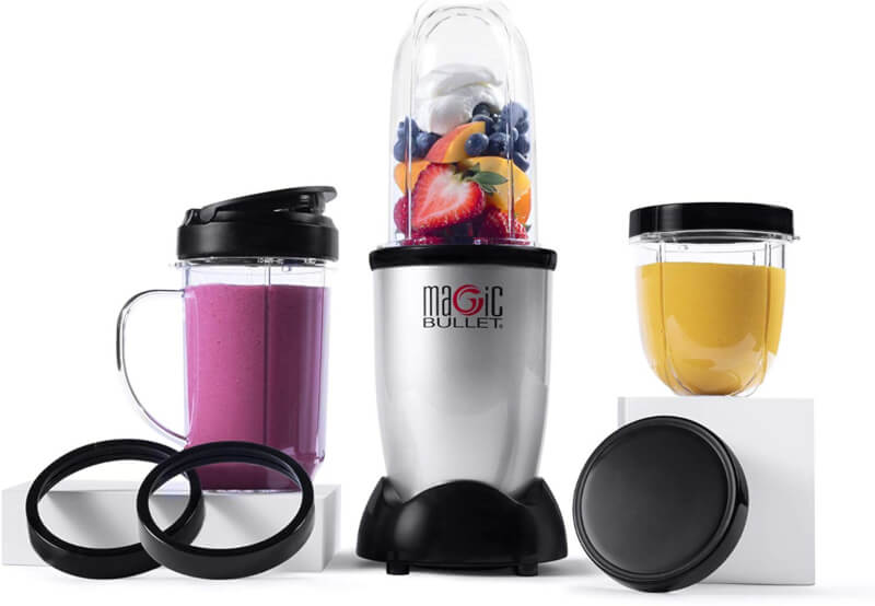 Magic Bullet Blender, Small, Silver, 11 Piece Set