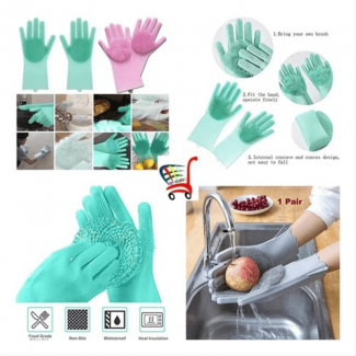 Silicone Dishwashing Gloves on , Review