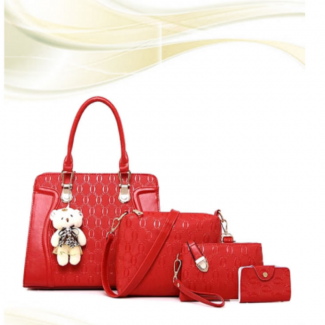 Bright discount red handbag