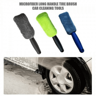 Buy Tire Rim Cleaner Brush Black in Pakistan