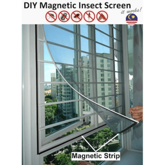 Pack of 2 Screentastic Pro DIY Magnetic Mosquito / Insect Nets for