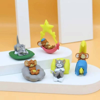 Pack of 5 Tom and Jerry Car Ornament Cute 